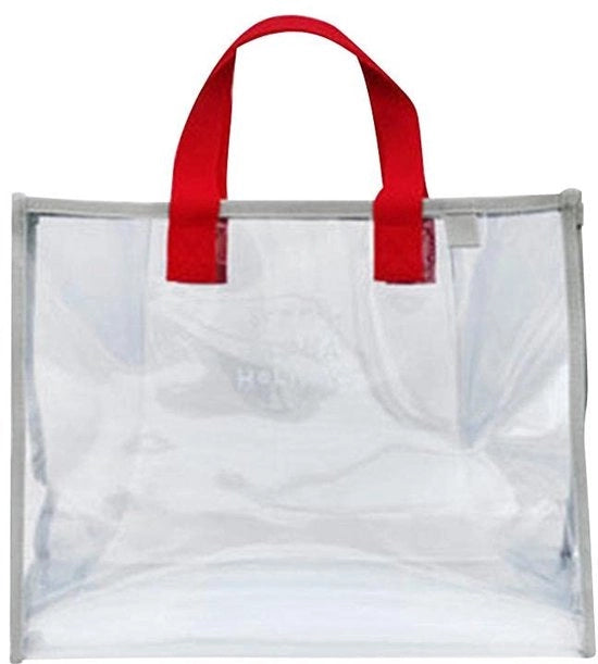 Borsa da Spiaggia Acquatica - Grande Capacità - Translucida - Unisex - 35,5 x 28 x 15 cm - PVC Leggero - Borsa da Bagno