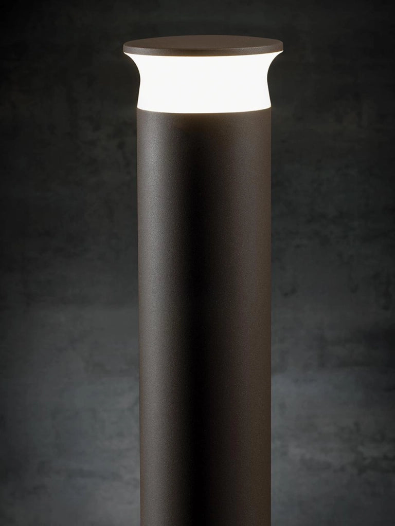 Lampada da esterno in alluminio pressofuso con diffusore opalino - 9W - 920 lumen - 4000°K grafite