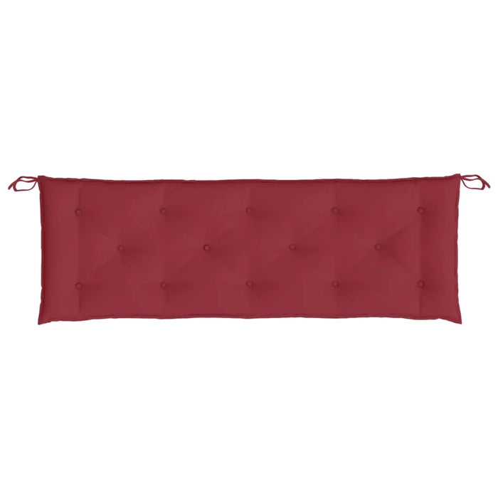 Cuscino per Panca da Giardino Rosso Vino 150x50x7 cm in Tessuto cod mxl 49833