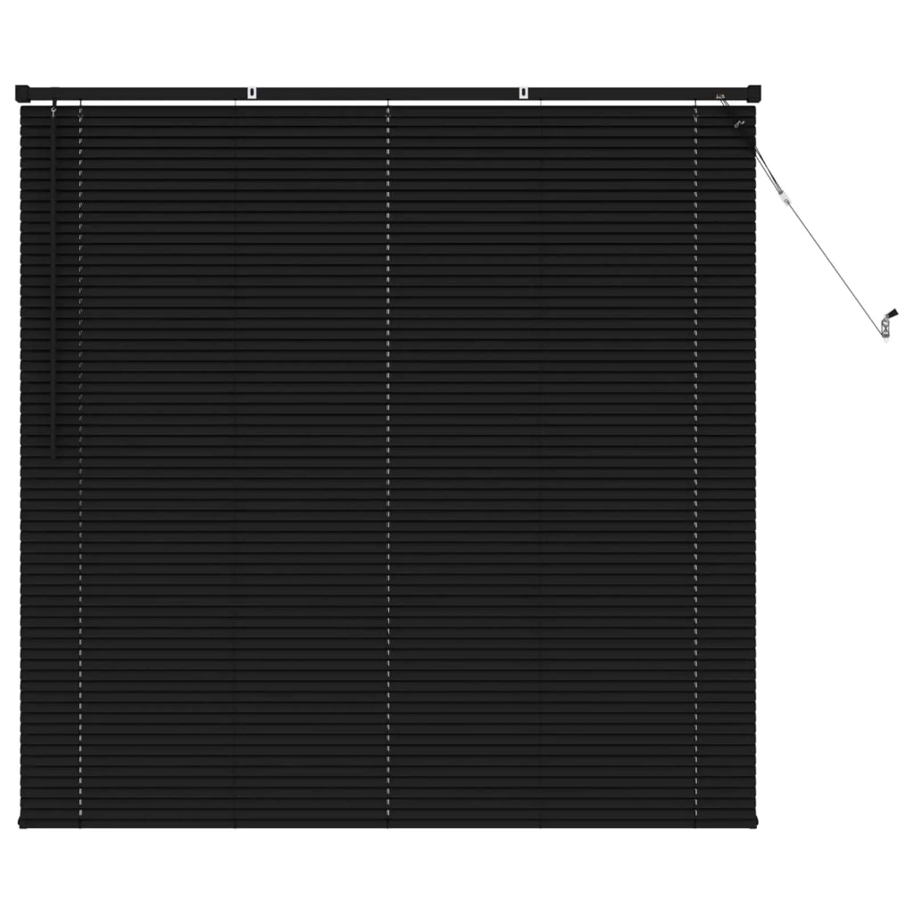 Tenda Veneziana | Tenda a lamelle Nero 150 x 160 cm 25 mm PVC