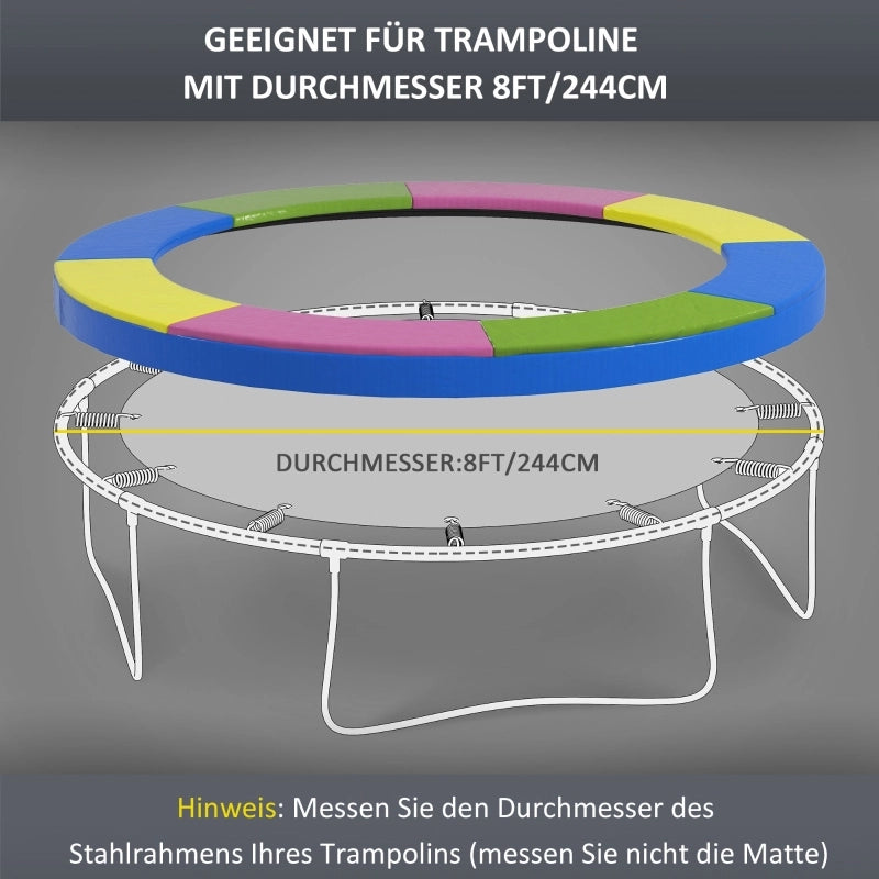 COPERTURA Bordo per Trampolino Ø244 cm Plastica Multicolore