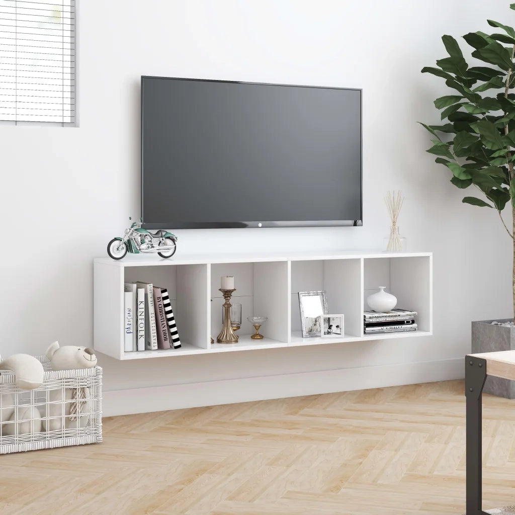 Libreria/Mobile TV Bianco 143x30x36 cm 800261