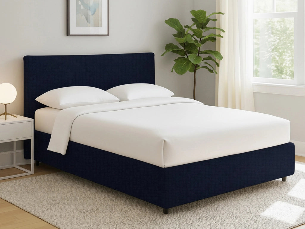 Louth, Letto Singolo Sfoderabile Made in Italy, Viola Scuro