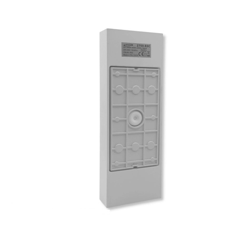 Trade Shop - Applique Da Esterno Rettangolare A Doppia Emissione Di Luce 8w Tecnologia Cct Ip65 2750-3c -