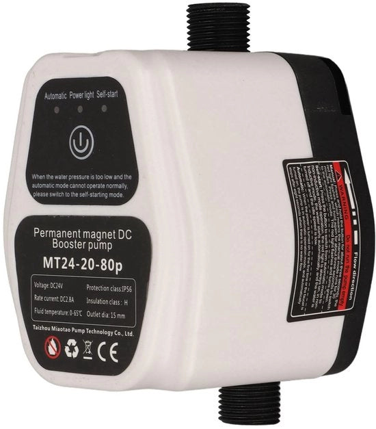 Pompa di Pressione Idromassaggio Automatica - Booster per Doccia - Efficace e Compatta - EU - Pompaggio Idrico per la Casa - Adatta per la Stanza da Bagno e il Bagnetto