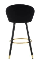 Sgabello Bar Prague Nero cm 55X56X104