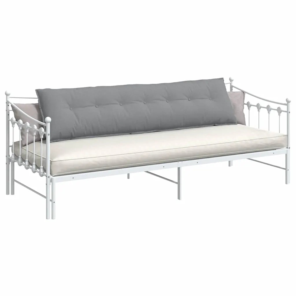 Cuscino per Schiena Grigio chiaro 200 x 19 x 50 cm Tessuto