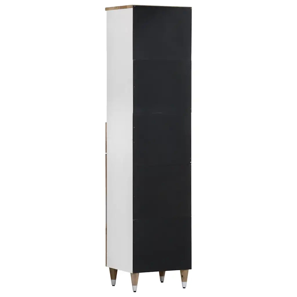 Mobile da Bagno 38x33,5x160 cm in Legno Massello di Mango