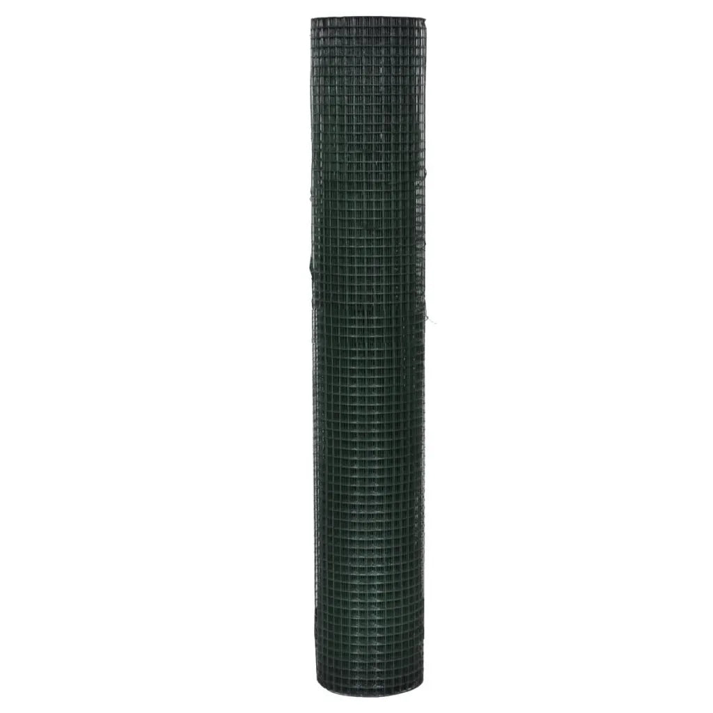 Recinto Pollaio in Rete Zincato Rivestimento PVC 10x1 m Verdecod mxl 116375