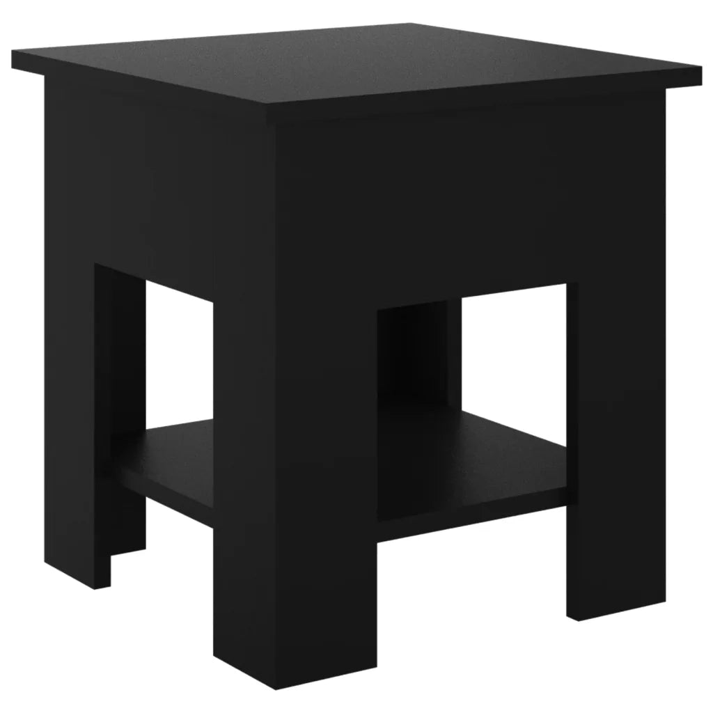 Tavolino da Salotto Nero 40x40x42 cm in Legno Multistrato 810272