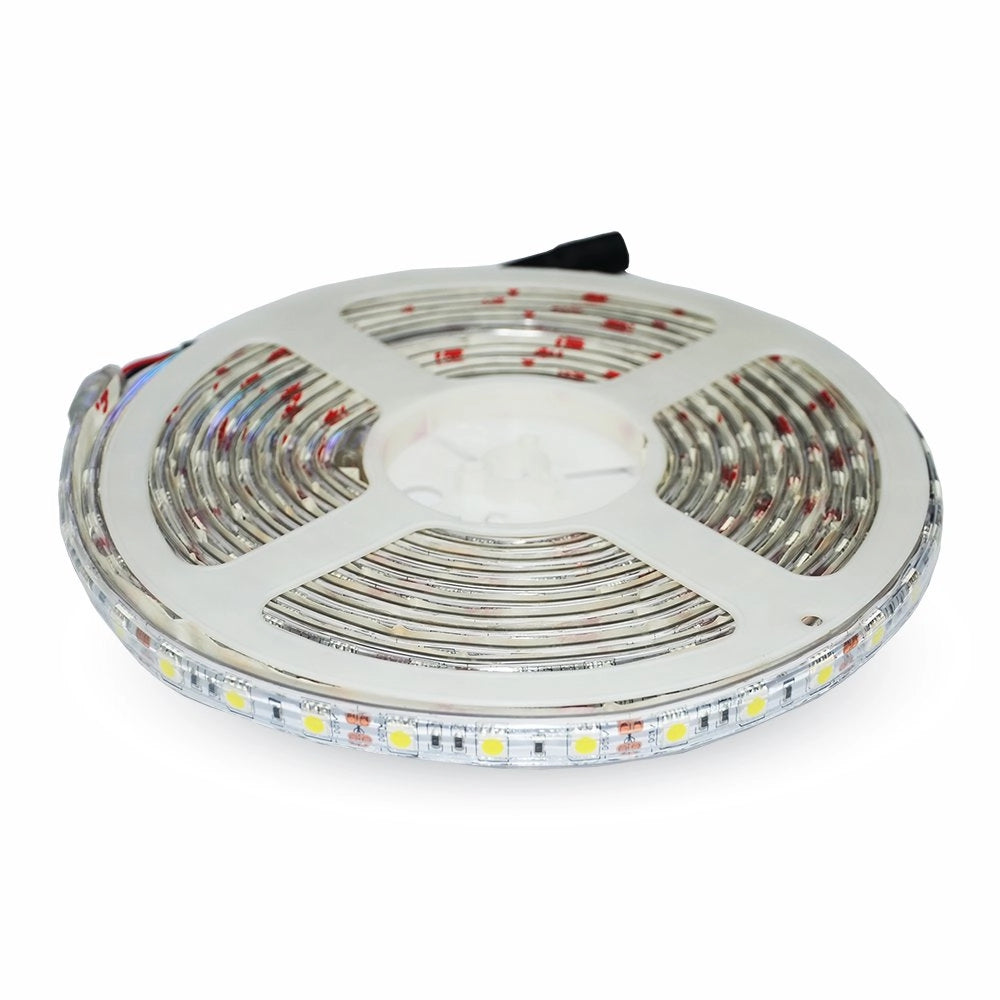 V-TAC VT-5050 60-IP65 Striscia Strip LED SMD5050 10,8W/mt 5mt 60 LED/mt RGB 12V IP65 SKU 2155