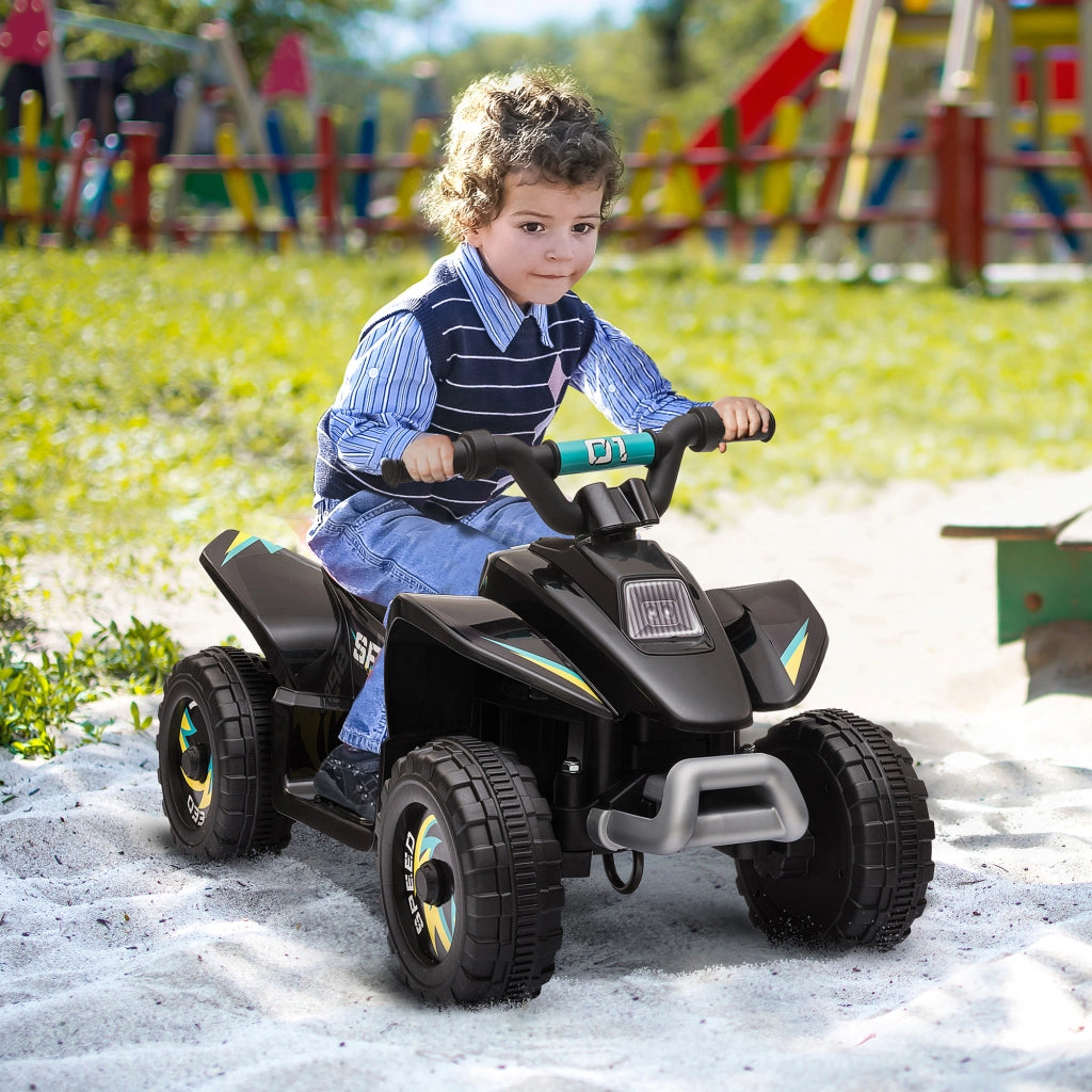 EasyComfort Quad Elettrico per Bambini 18-36 Mesi con Batteria Ricaricabile da 6V, 72x40x45.5 cm, Nero