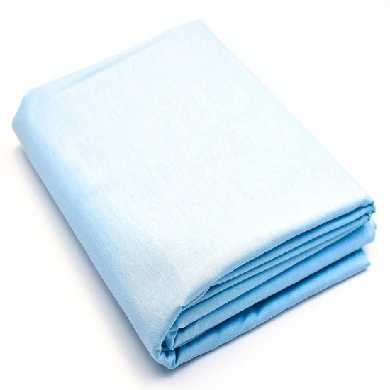 Tessuto di cotone 100%, venduto per metro, larghezza 240 cm, tessuto di cotone 100% Oeko-Tex Standard 100, colori uniformi per cucire (blu chiaro 39, 100 cm)