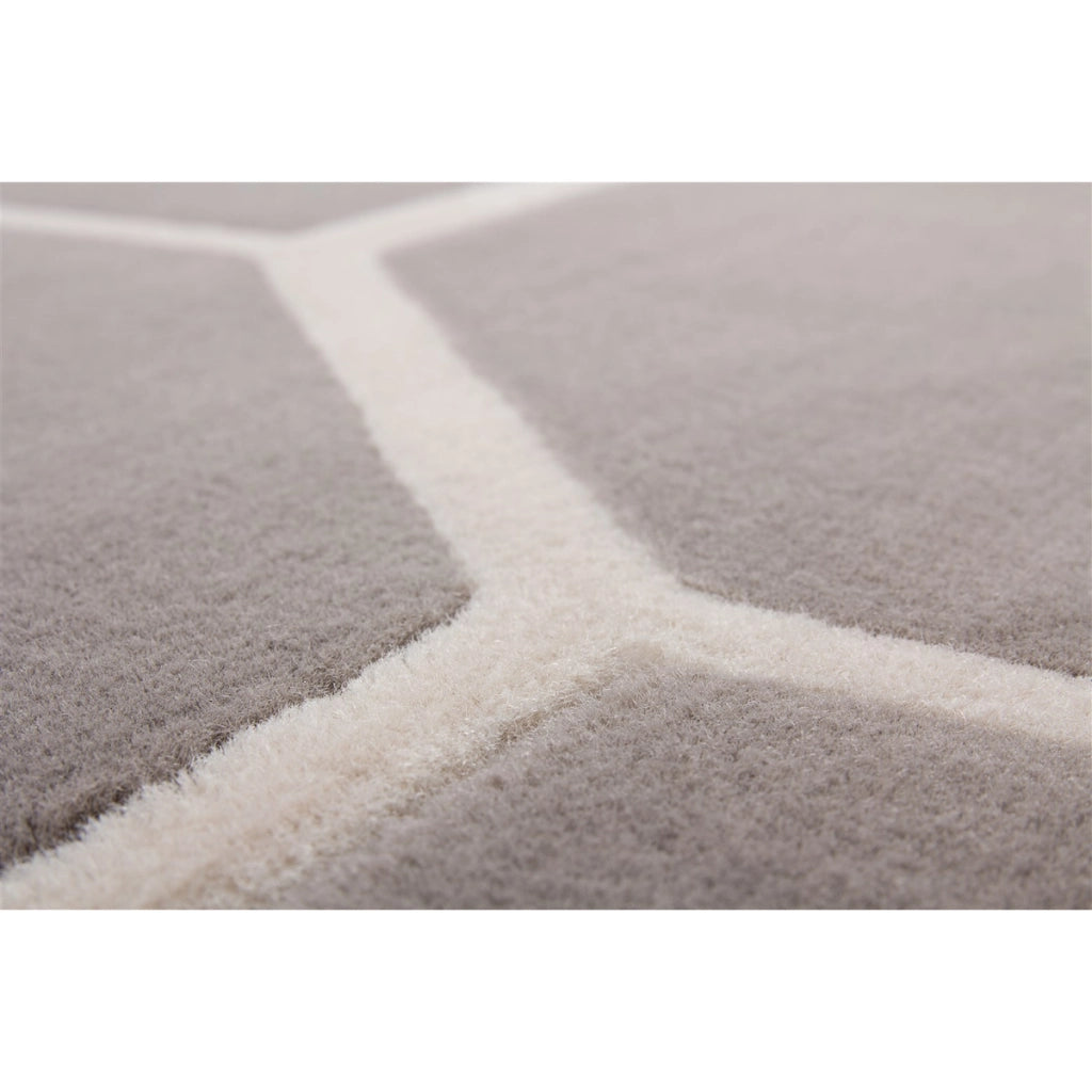 Tappeto moderno Lina 100 in taupe e avorio 80x150 cm