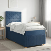 Letto box spring con materasso Blu 80 x 200 cm Tessuto 3454276