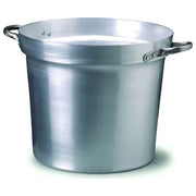 FASA FSA137 Pentolone per Salse in Alluminio Puro 99,5% Spessore 2 mm con Due Maniglie Rivettate Diametro 50 cm Altezza 34,5 cm colore Nero