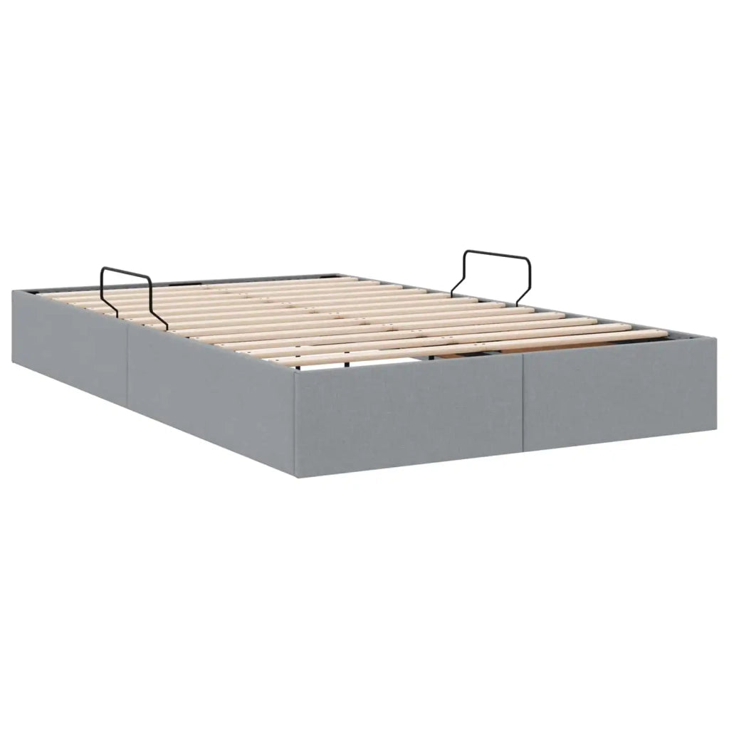 Letto ottomano Grigio chiaro 120 x 200 cm Tessuto 3442814