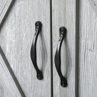 Credenza Cucina Country con Armadietto a 2 Ante e Cassetto 80x39.7x80cm Grigio