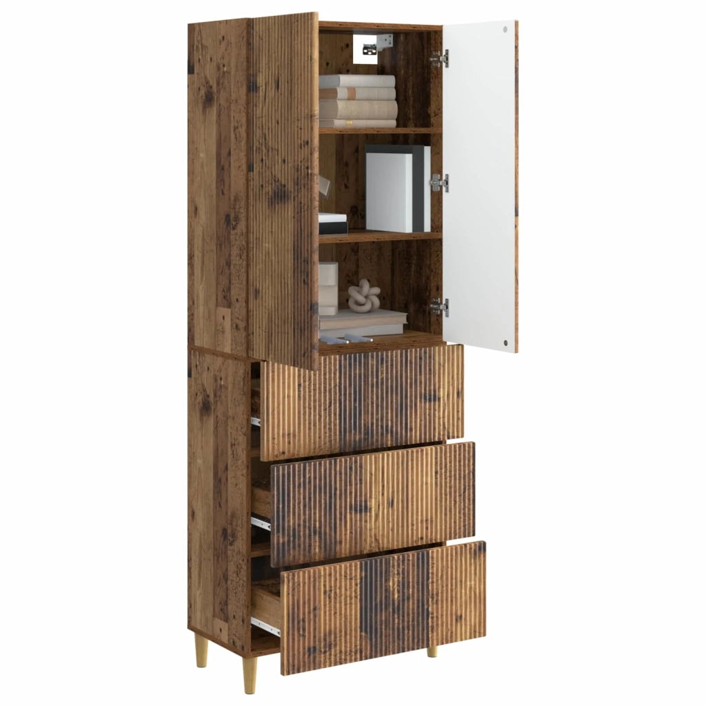 Set di armadi 2 pcs 66 x 34,5 x 90 cm Legno ingegnerizzato