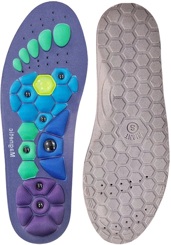 Zoli di massaggio magnetici - Unisex - Supporto per l'arco del piede - Calzature da lavoro con zoli di acupressione - Piedi piatti - Tagliabili