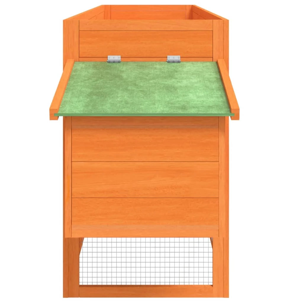 Pollaio/recinto/gabbia per polli 204 x 50 x 84 cm legno massello di pino marrone 02_0043912