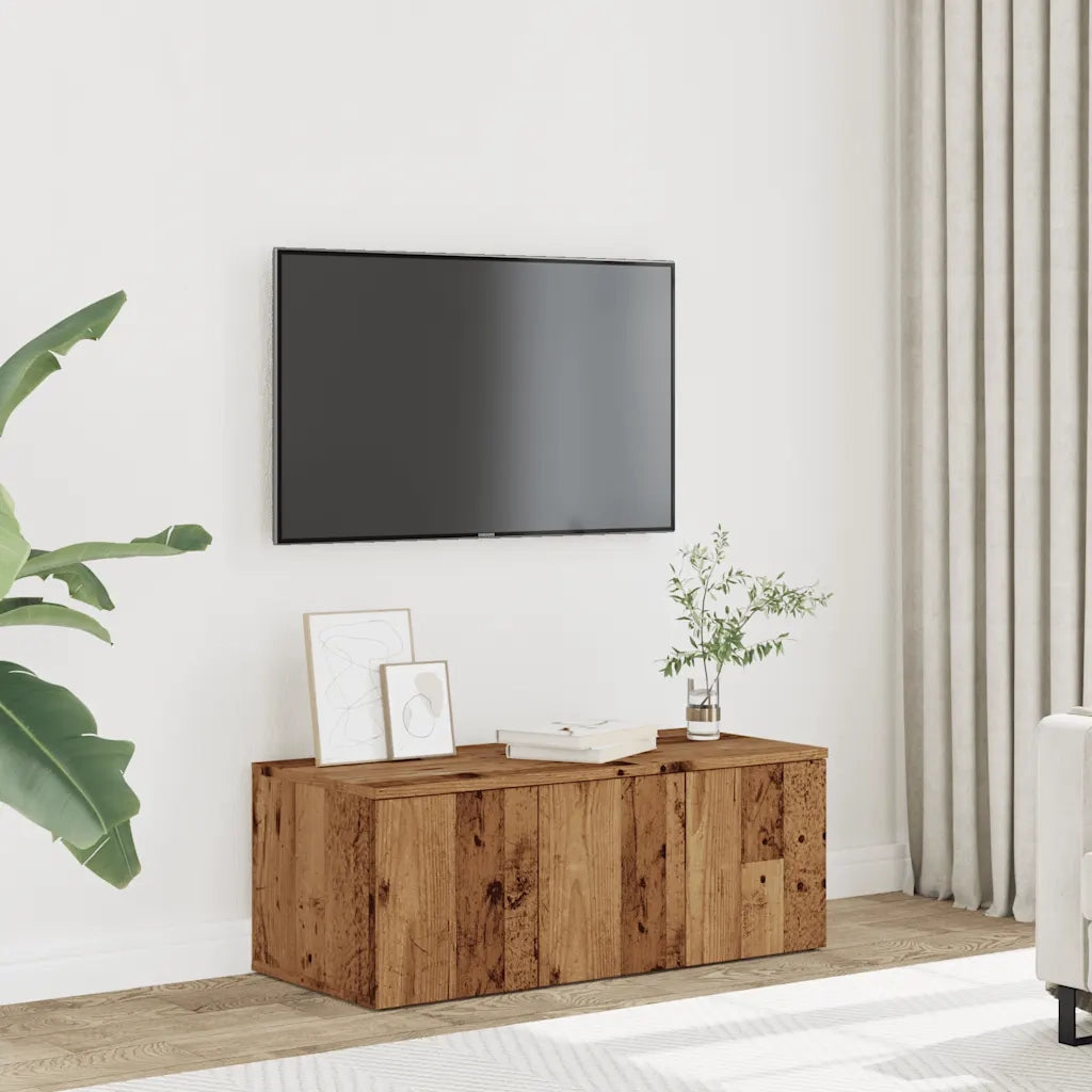 Mobile Porta TV Legno Vecchio 80x34x30 cm in Legno Multistrato 856012