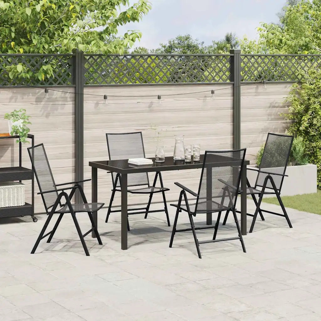 Set da Pranzo per Giardino 5 pcs Antracite