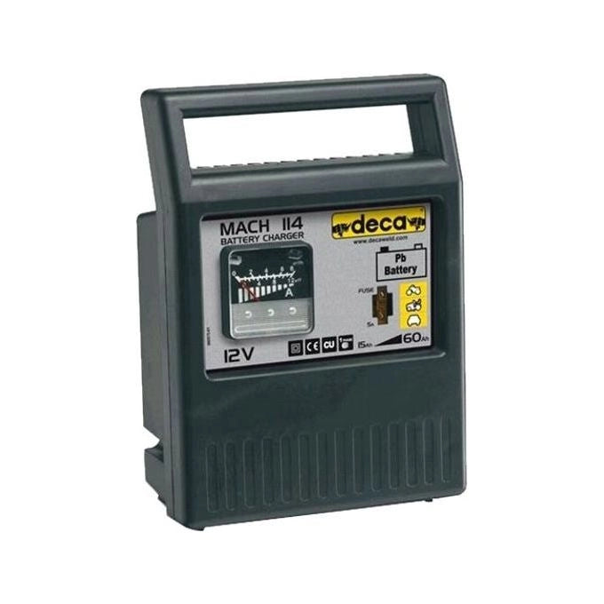 Deca MACH 114 Caricabatterie Tradizionale 12V 4A batterie Pb WET AGM StartandStop 15 60 Ah protezione inversione polarita'