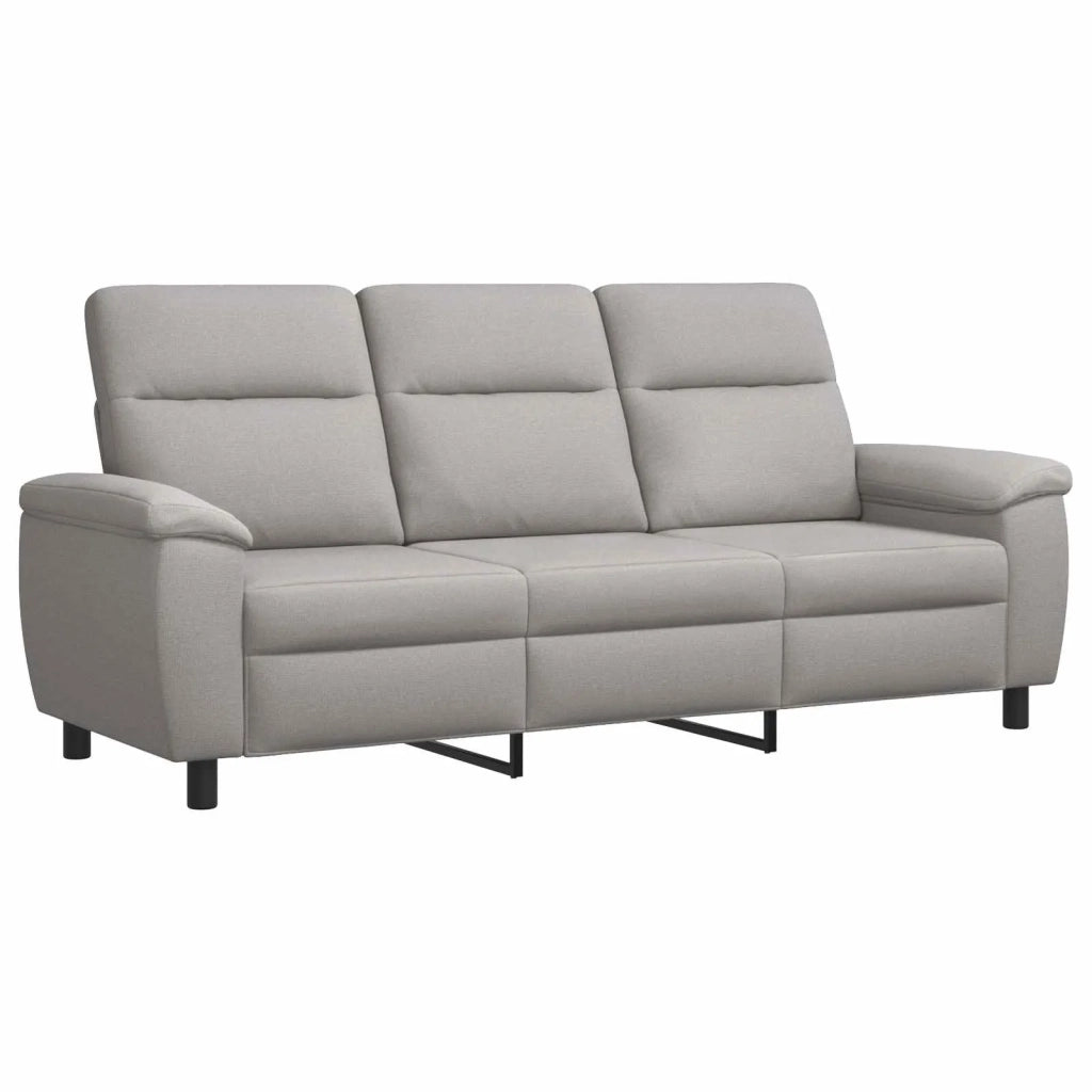 Set di divani 3 pcs Grigio Nuvola Tessuto 3430681