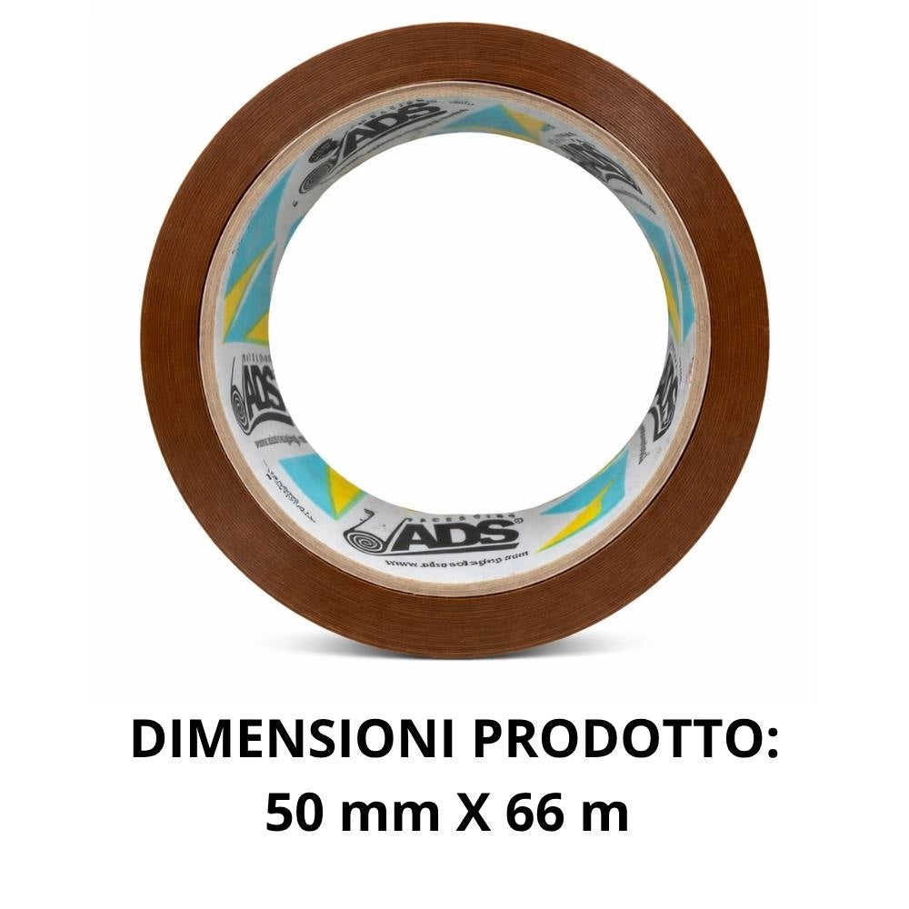 Nastro adesivo avana silenzioso 50 mm x 66 m per imballaggio professionale *** numero pezzi 6, confezione 1