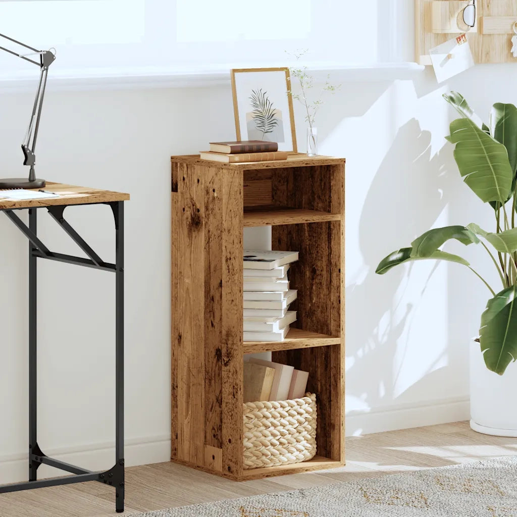 vidaXL Libreria Legno Antico 34x31x80 cm in Legno Multistrato
