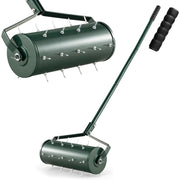 Arieggiatore manuale ergonomico per prato 44x128 cm aerazione efficiente e comfort ottimizzato metallo verde 20_0017403
