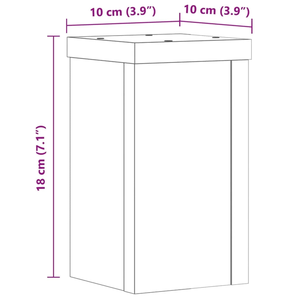 Portavasi mobili per fiori set da 2 legno ingegnerizzato grigio 02_0045335