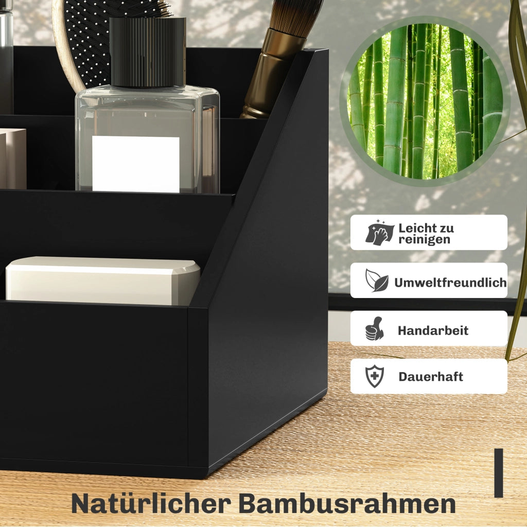 Organizzatore Scrivania 2 Cassetti Box Ufficio ¨C Minimal ¨C Nero 33x20.5x15.5cm