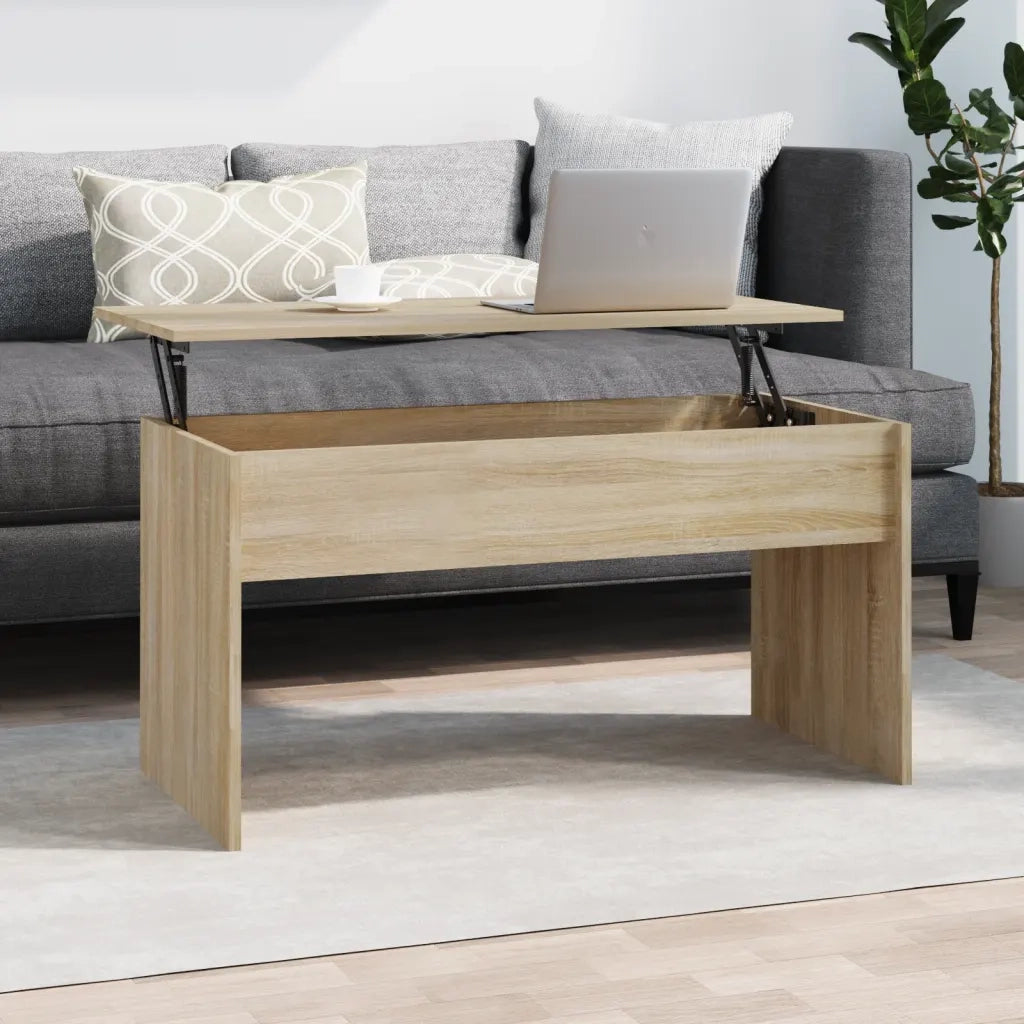 Tavolino Rovere Sonoma 102x50,5x52,5 cm in Legno Multistrato 809632