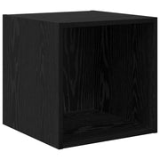 Armadietto a Muro | Mobile a Parete Rovere Nero 37 x 37 x 37 cm Legno multistrato