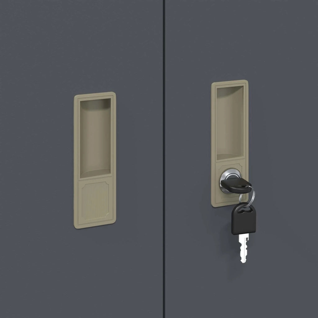 Armadio Antracite 80 x 40 x 90 cm Acciaio 891684