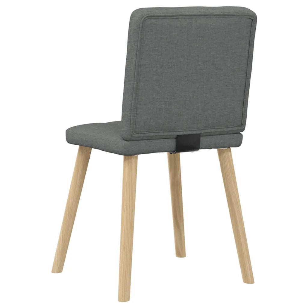 vidaXL Sedie da Pranzo 6 pz Grigio Scuro in Tessuto
