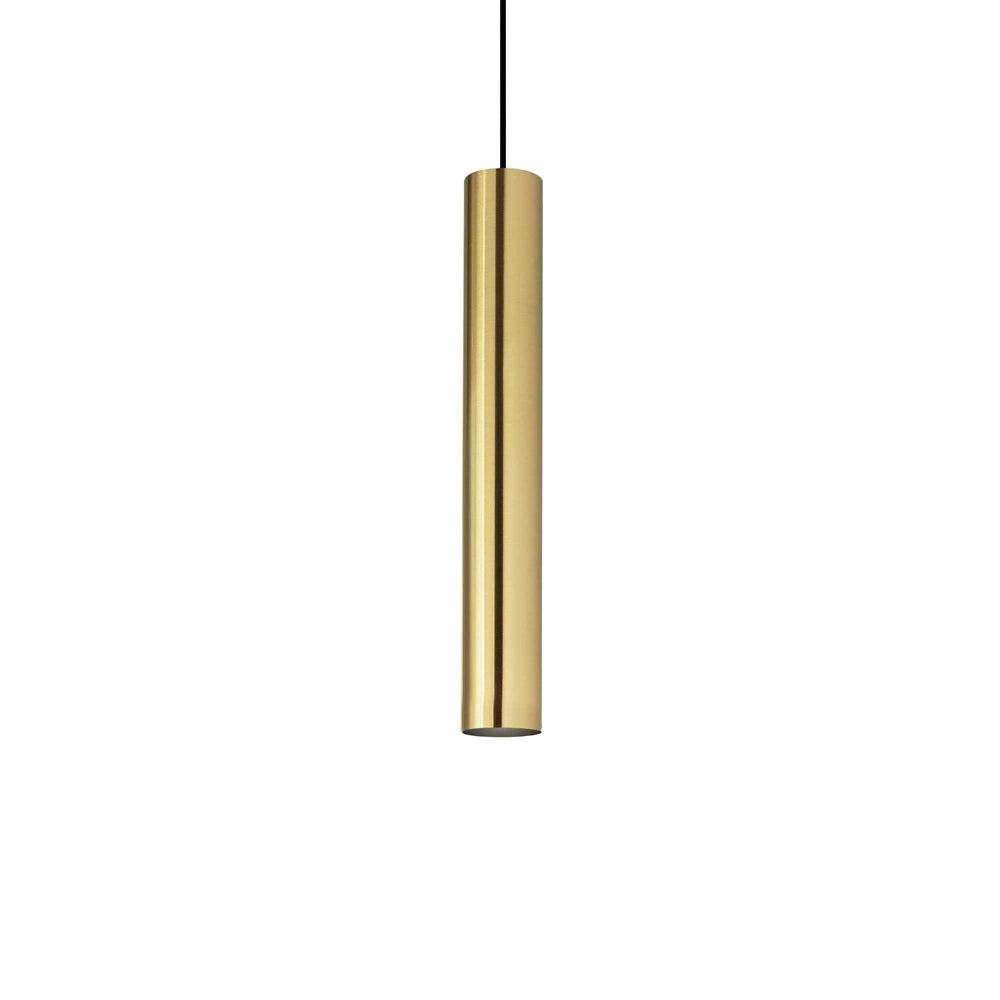 Sospensione Moderna Look Metallo Ottone 1 Luce Gu10 7W 3000K Luce Calda