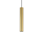 Sospensione Moderna Look Metallo Ottone 1 Luce Gu10 7W 3000K Luce Calda