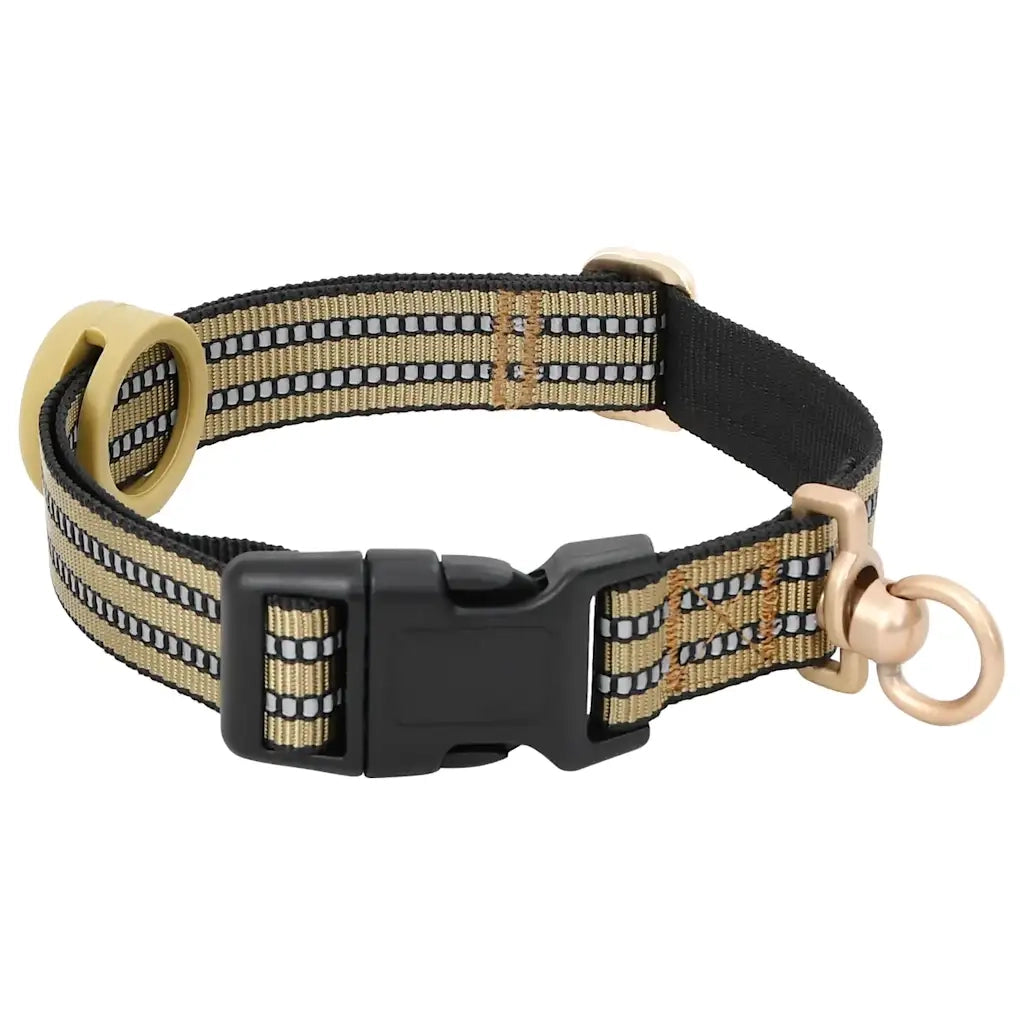 Pettorina Cani con Guinzaglio e Collare Regolabile Marrone L CFW1438214