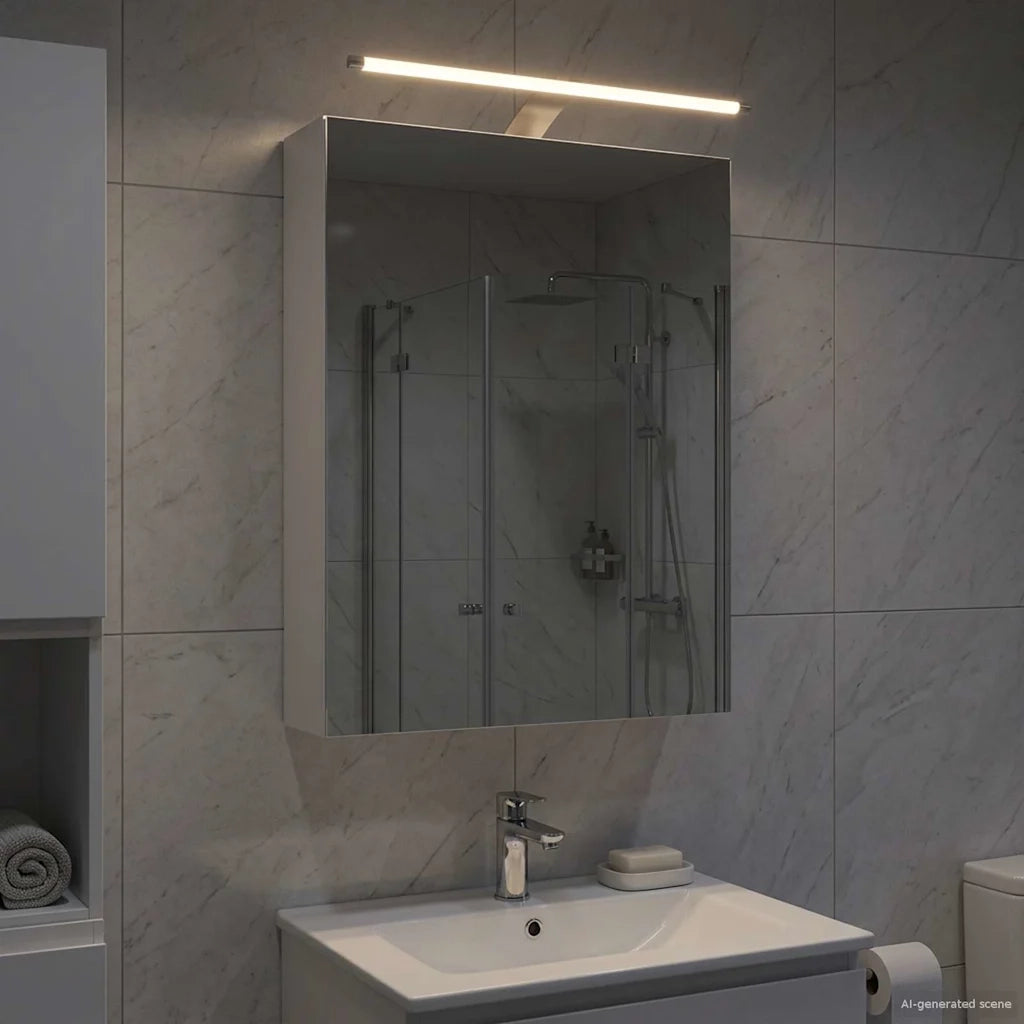 Mobiletto per specchio da bagno Bianco 50 x 14,5 x 70 cm 889047