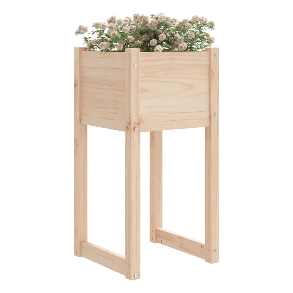 Fioriera | Cassetta per fiori | Vaso 40x40x81 cm in Legno Massello di Pino