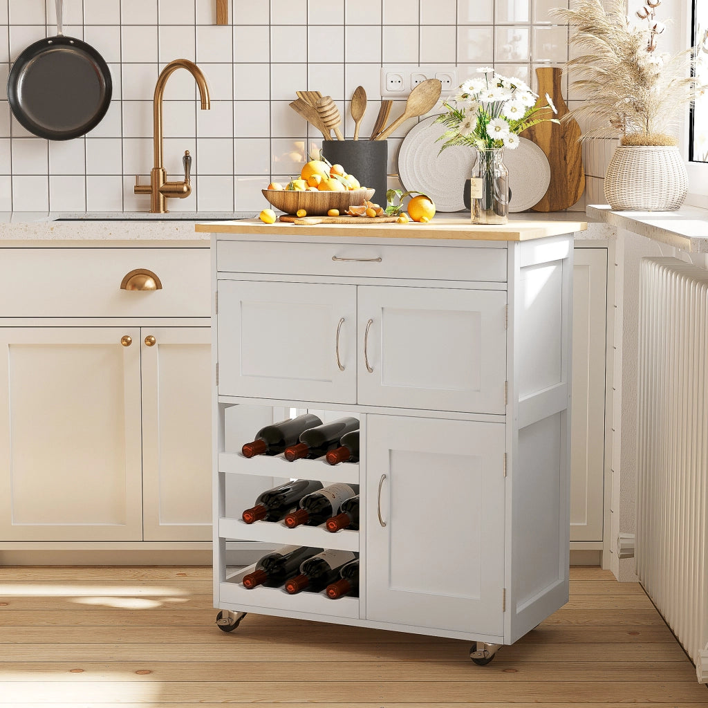 Tavolino da caff¨¨ ¨C zephmum ¨C Bianco e Rovere, 67x37x87 cm