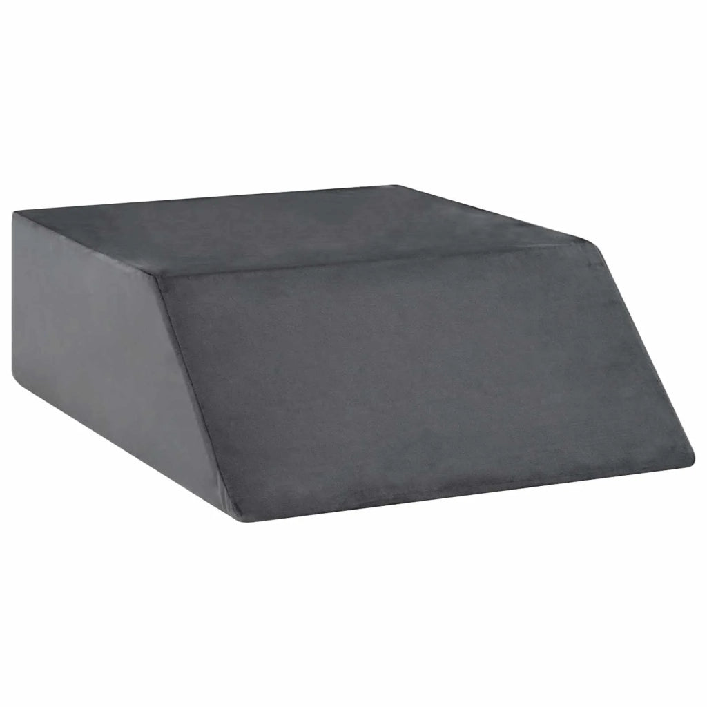 Cuscino per Gambe Tinta unita Grigio 63 x 52 x 19 cm Schiuma PU
