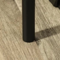 Scrivania Moderna Stile Industriale con 2 Cassetti per Camera e Ufficio, Metallo e MDF, 110x55x75cm, Nero Marrone