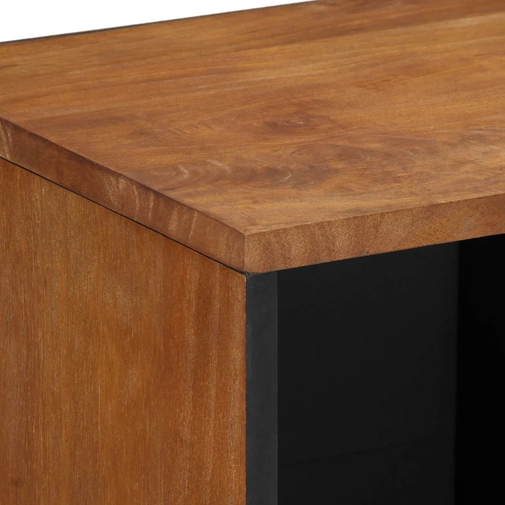 Credenza | Madia | Buffet da pranzo | Armadio da pranzo Marrone 80 x 33 x 75 cm Legno di mango massello