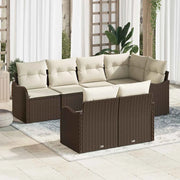 Set Divano da Giardino Marrone polyrattan 3345738