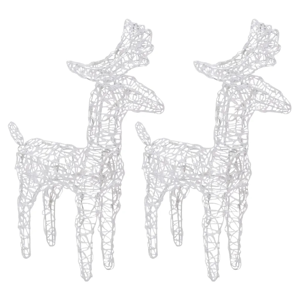 Decorazione Natalizia Renne e Slitta 320 LED Acrilico 3100426