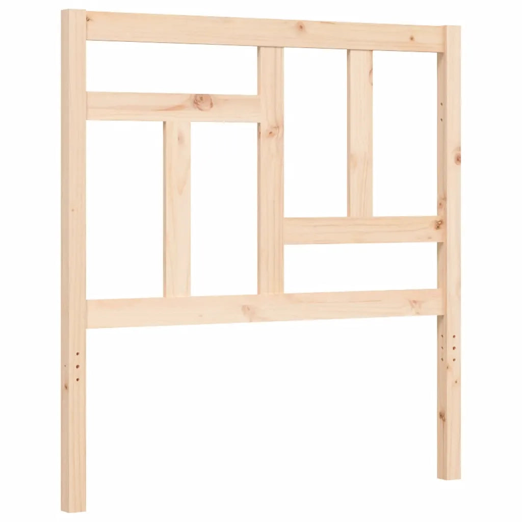 Giroletto con Testiera Single-Struttura Letto in Legno Massello 473363